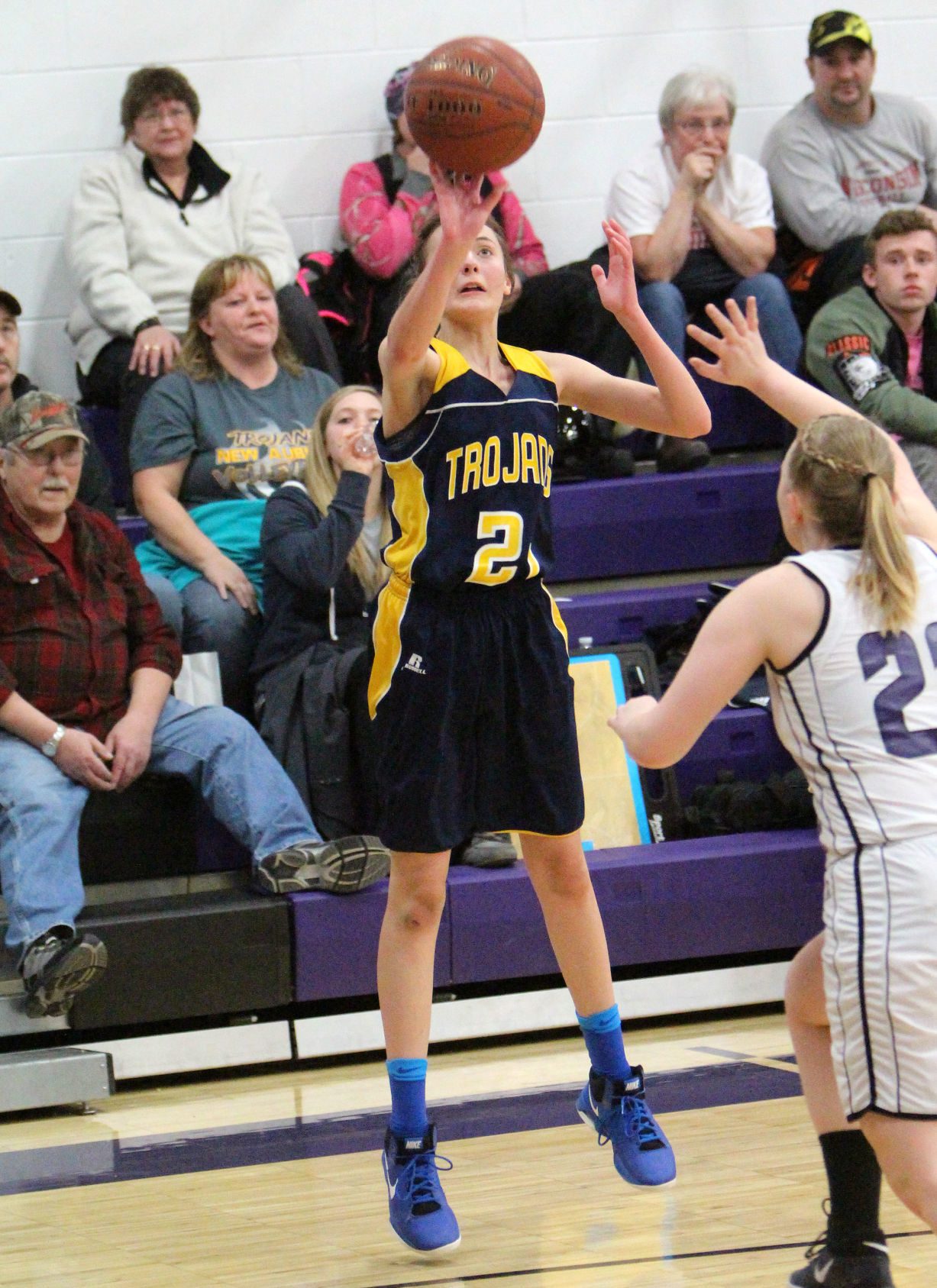 New Auburn at Lake Holcombe girls basketball 2-13-18